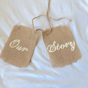 Burlap Signs